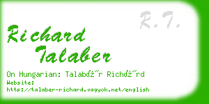 richard talaber business card